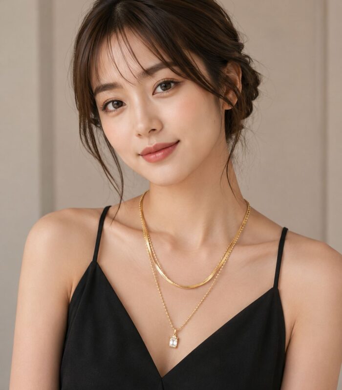 Korean Bow Chain Necklace